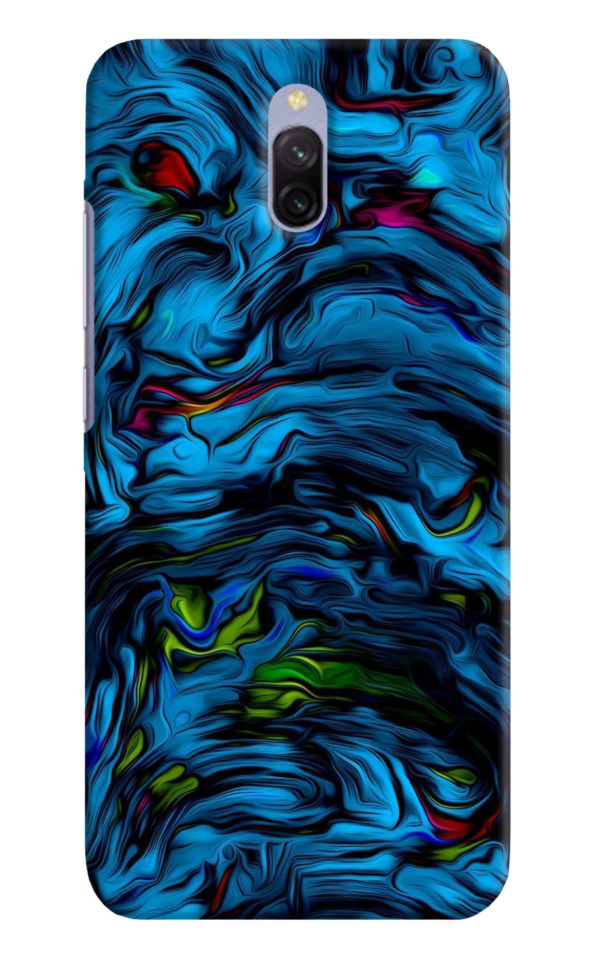 Dark Blue Abstract Redmi 8A Dual Back Cover