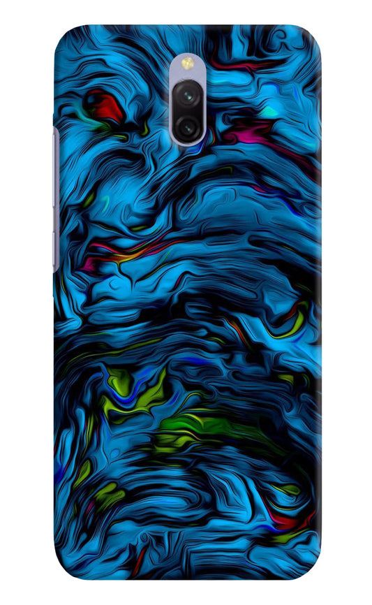Dark Blue Abstract Redmi 8A Dual Hard Case Back Cover by Casekaro