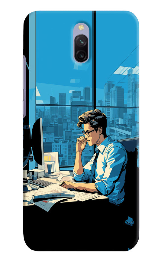 Focused Hustler (AI Generated) Redmi 8A Dual Hard Case Back Cover by Casekaro