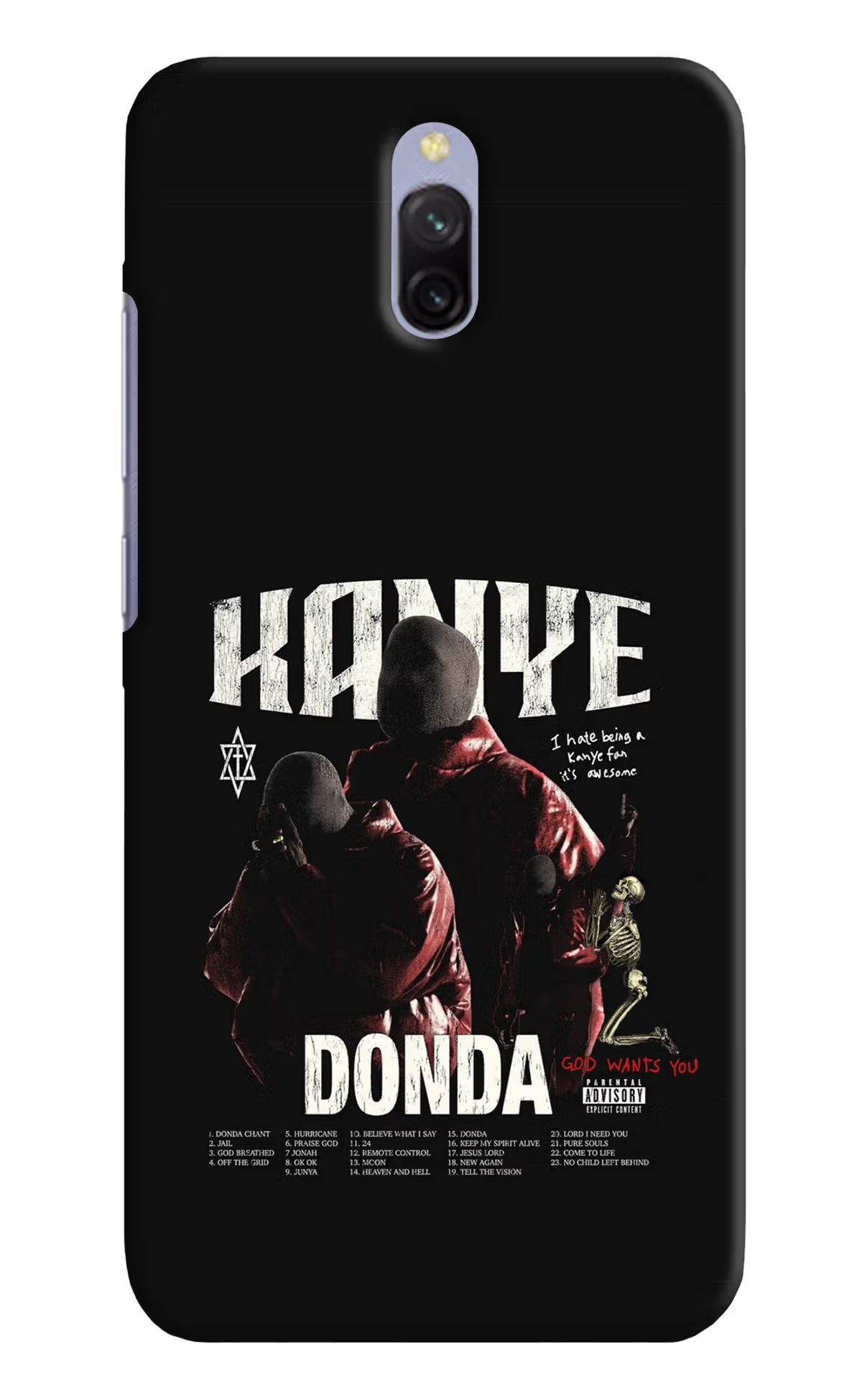 Donda Kanye West Redmi 8A Dual Hard Case Back Cover by Casekaro