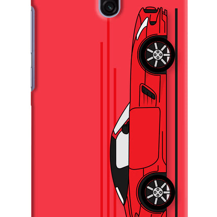 Red Velocity Redmi 8A Dual Hard Case Back Cover by Casekaro
