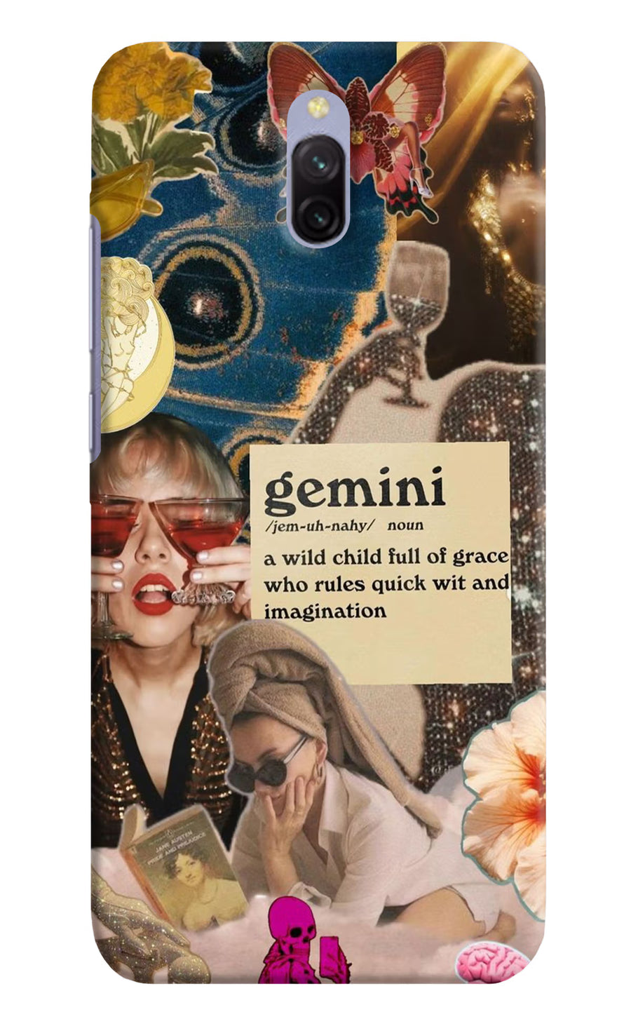 Gemini Zodiac Redmi 8A Dual Back Cover, Hard case
