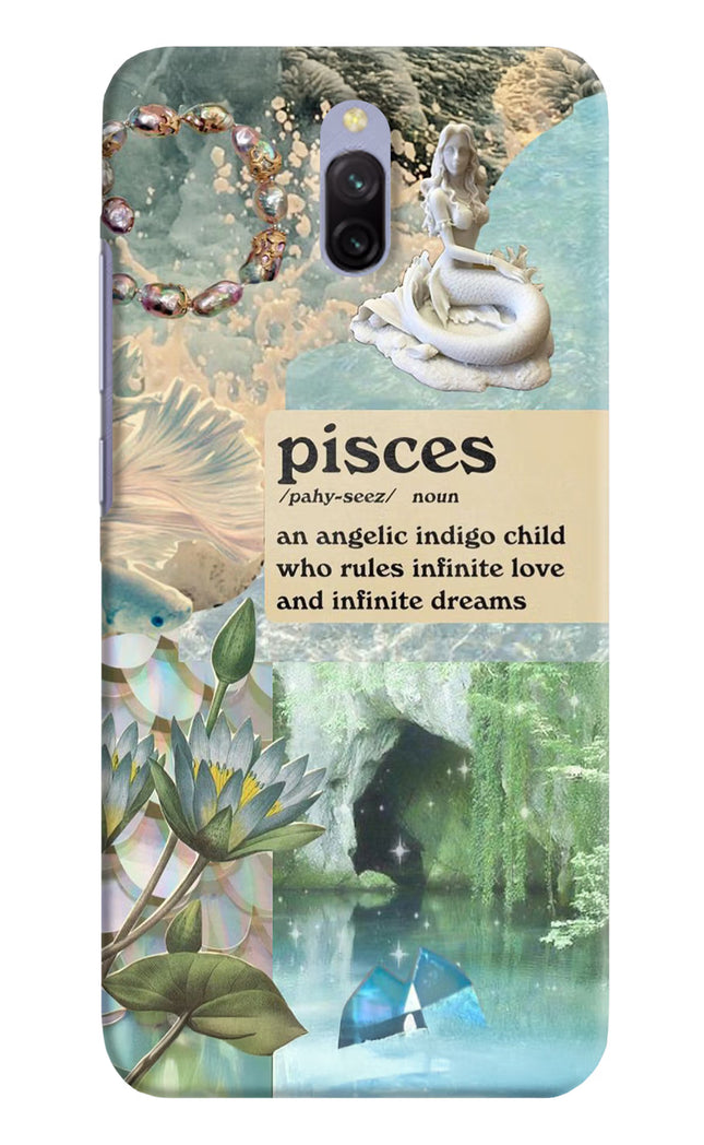 Pisces Zodiac Redmi 8A Dual Hard Case Back Cover by Casekaro