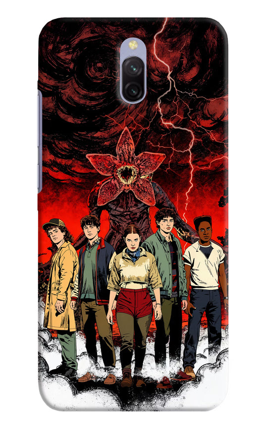 Ordinary Things Characters Redmi 8A Dual Hard Case Back Cover by Casekaro