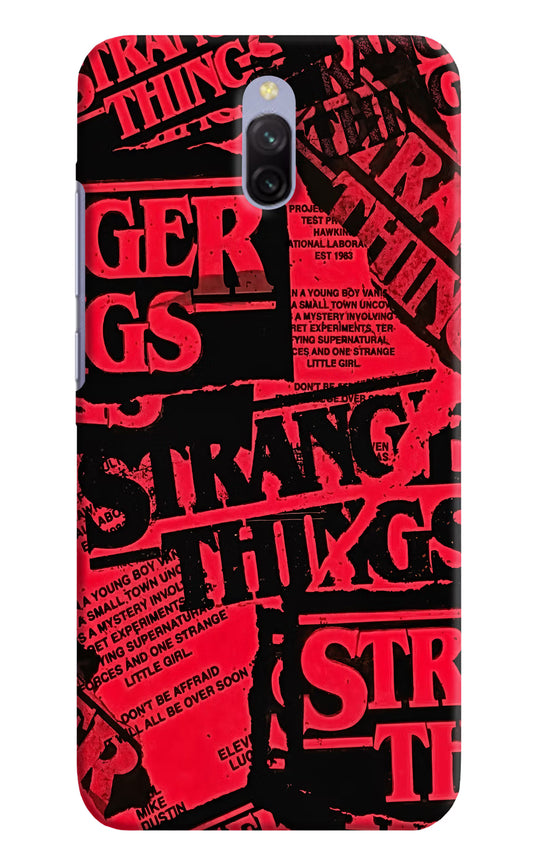 Ordinary Things Redmi 8A Dual Hard Case Back Cover by Casekaro