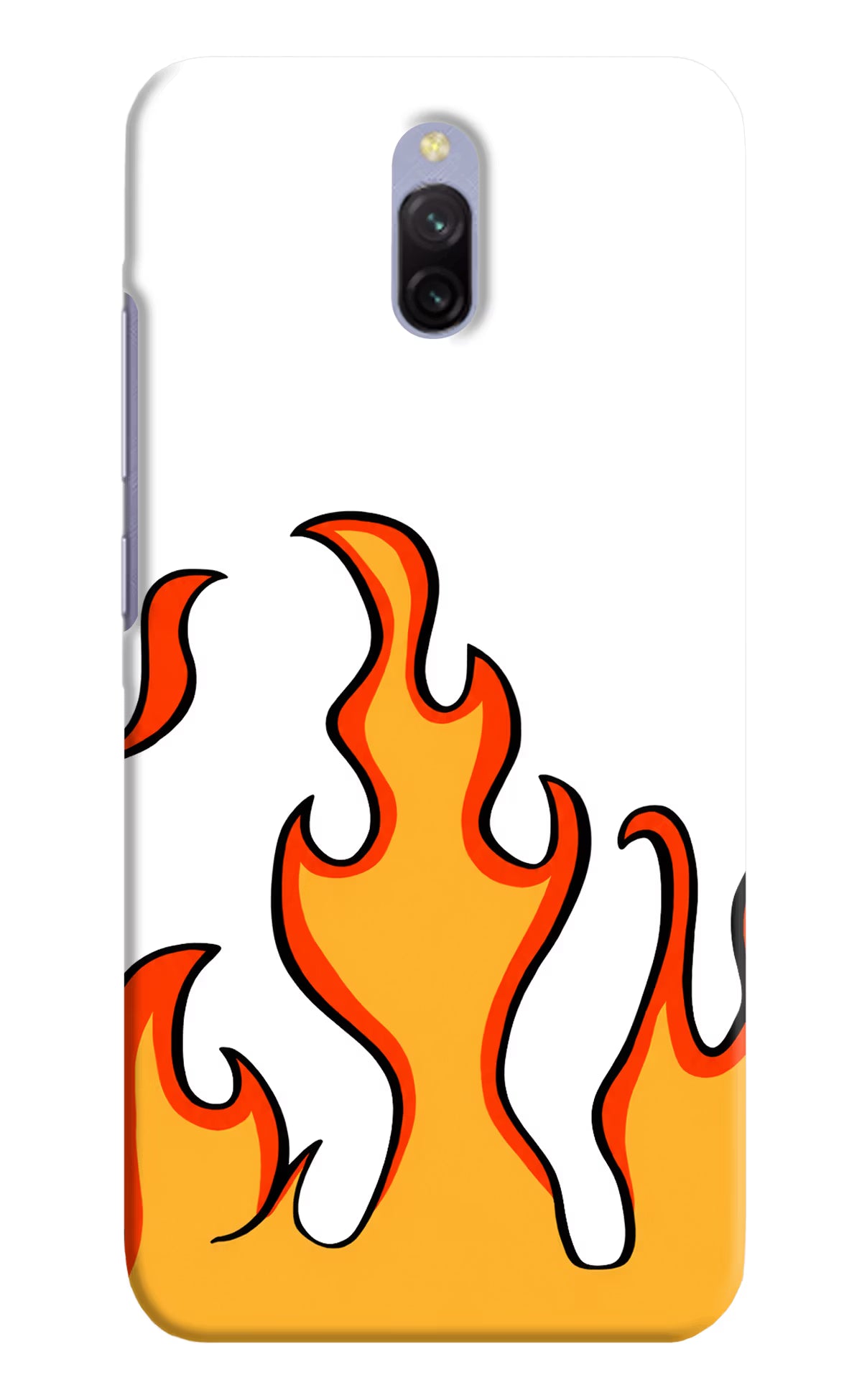 Fired Up – White Redmi 8A Dual Hard Case Back Cover by Casekaro