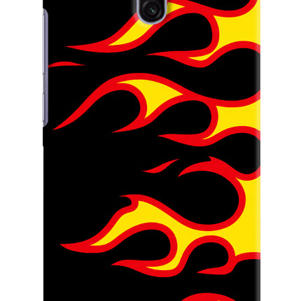 Side Sweep Flames Redmi 8A Dual Hard Case Back Cover by Casekaro