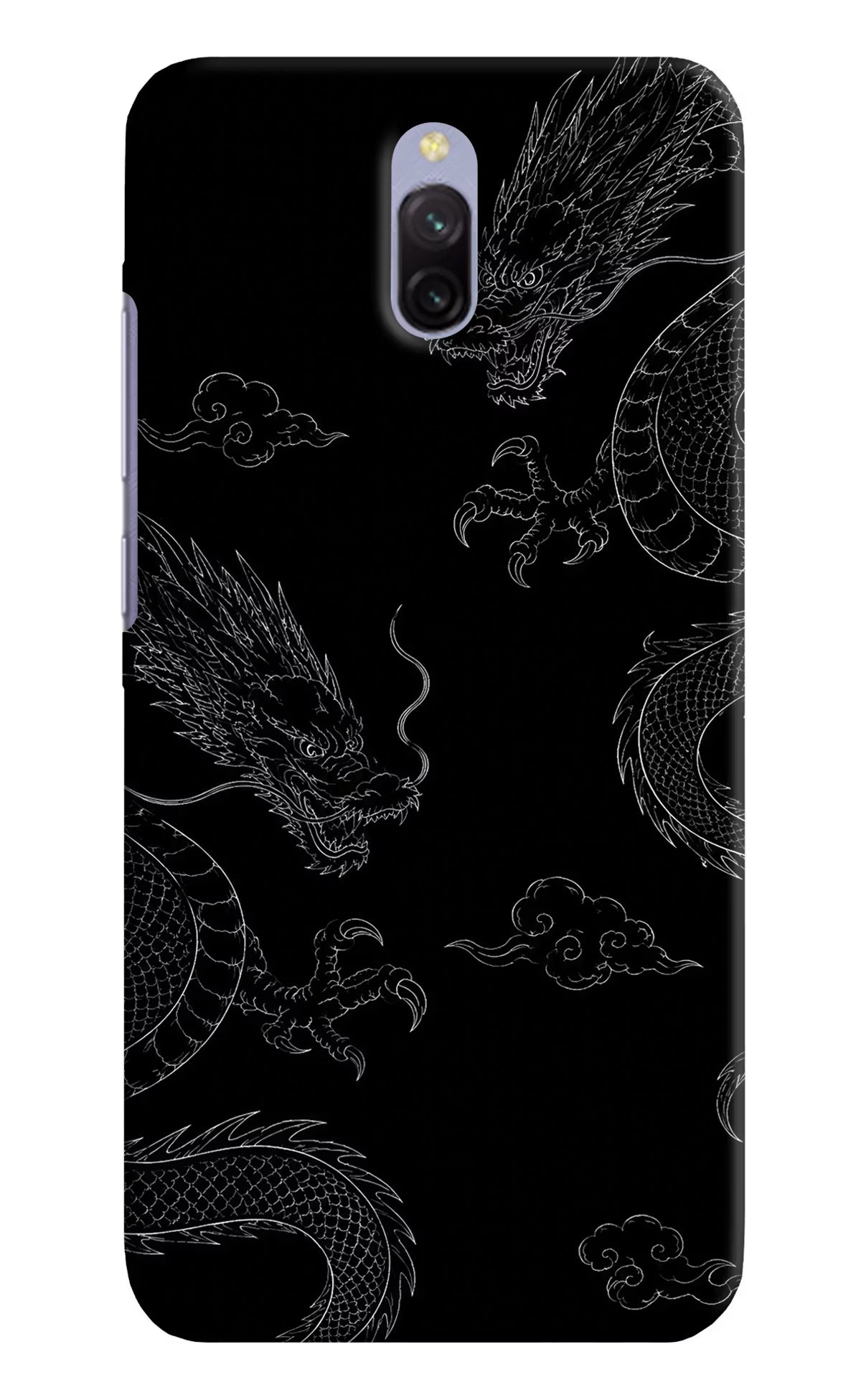 Twin Dragons Redmi 8A Dual Hard Case Back Cover by Casekaro