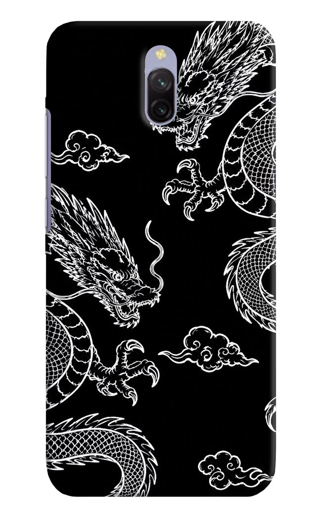 Twin Dragons Redmi 8A Dual Hard Case Back Cover by Casekaro