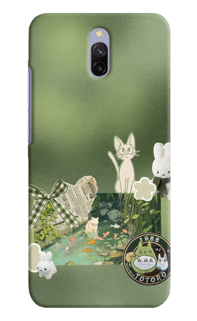 Aesthetic anime Redmi 8A Dual Hard Case Back Cover by Casekaro