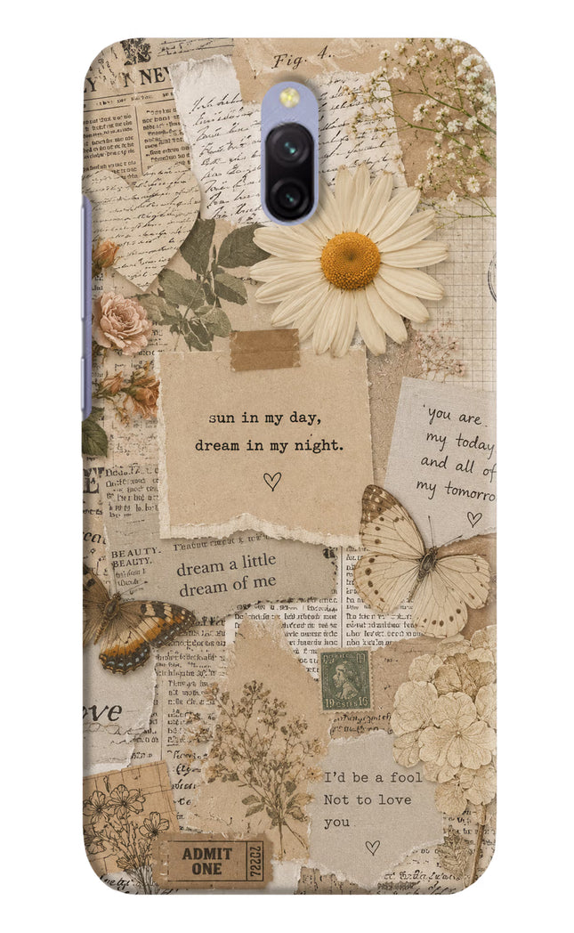 Vintage case Redmi 8A Dual Hard Case Back Cover by Casekaro