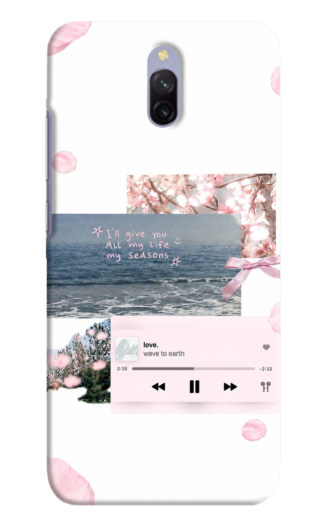 Wave to earth Redmi 8A Dual Hard Case Back Cover by Casekaro