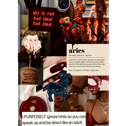 Zodiac Aries Redmi 8A Dual Hard Case Back Cover by Casekaro