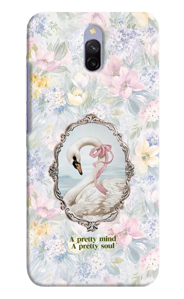 Pretty Mind Pretty Soul Redmi 8A Dual Hard Case Back Cover by Casekaro