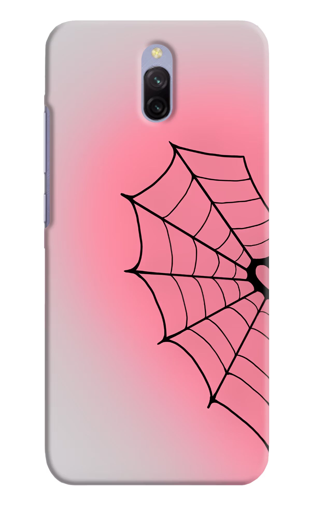 Pink Web Redmi 8A Dual Back Cover