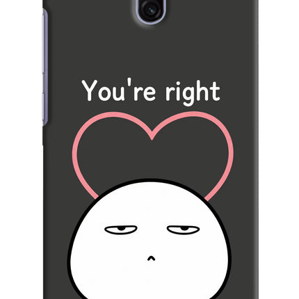 You're Right Redmi 8A Dual Hard Case Back Cover by Casekaro