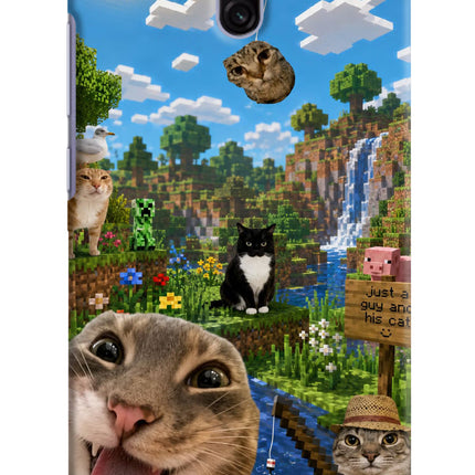 Minecraft Cat Chaos Redmi 8A Dual Hard Case Back Cover by Casekaro