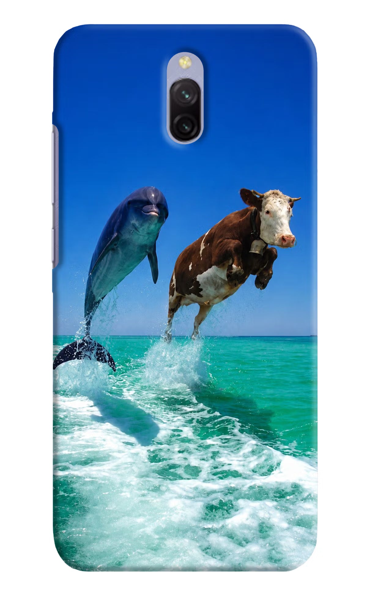 Dolphin vs Cow Redmi 8A Dual Back Cover