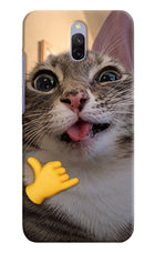 Silly Cat Call Redmi 8A Dual Hard Case Back Cover by Casekaro