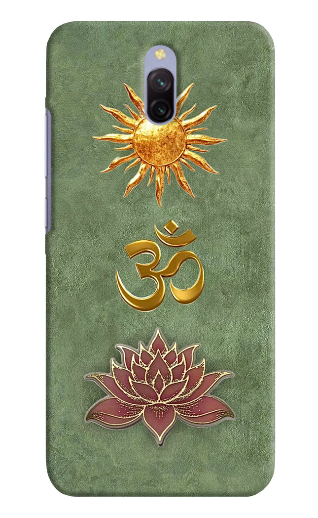 Om & Lotus Redmi 8A Dual Back Cover