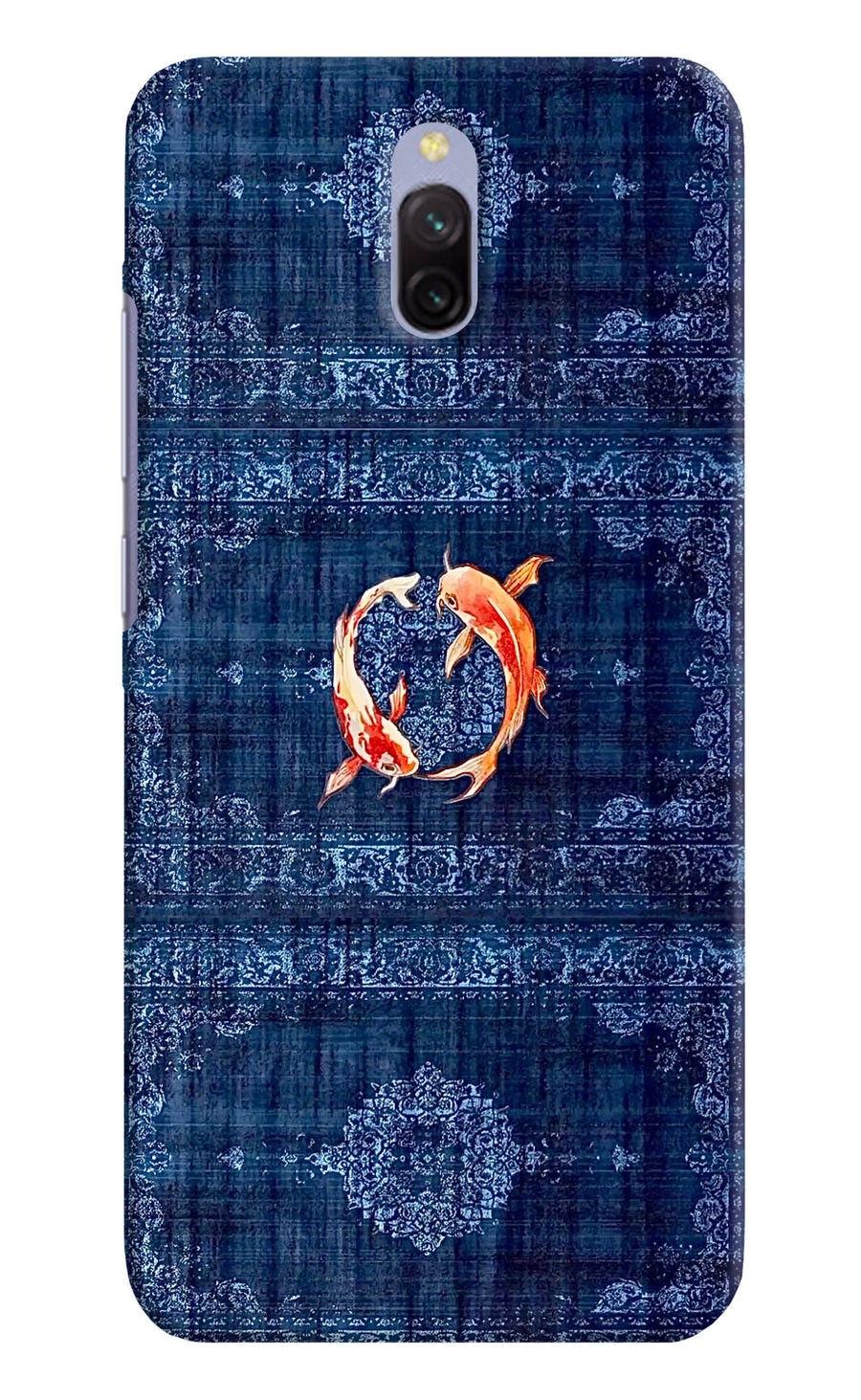 Koi Blue Redmi 8A Dual Back Cover, Hard case