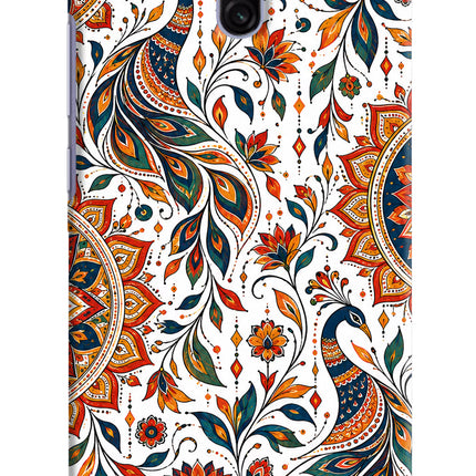 White Mayura Redmi 8A Dual Back Cover