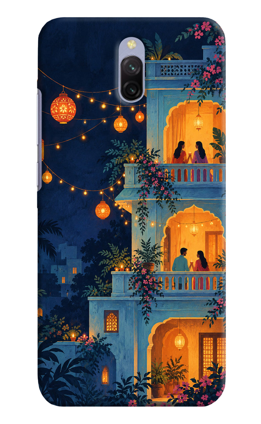 Balcony Glow Redmi 8A Dual Back Cover, Hard case