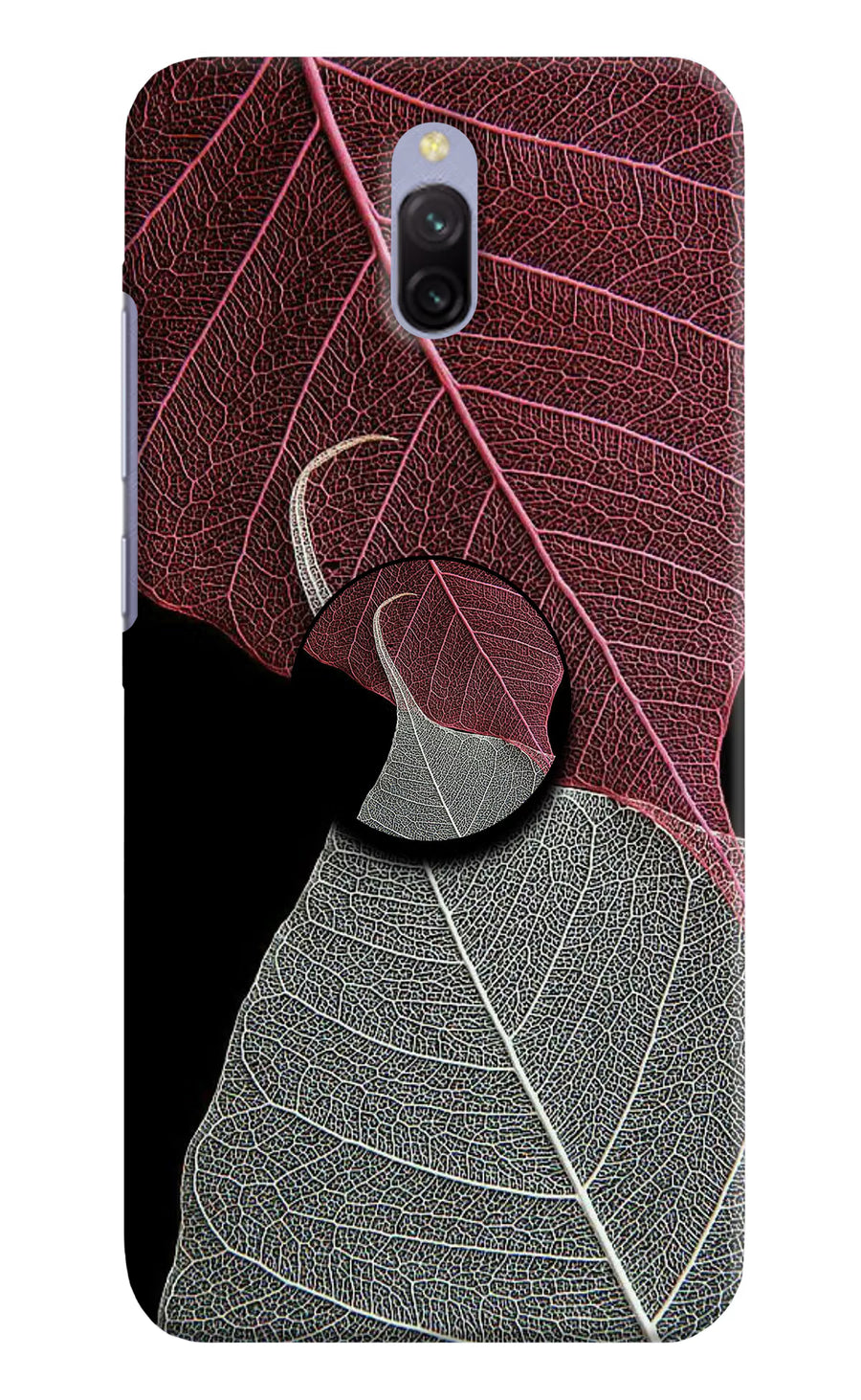 Leaf Pattern Redmi 8A Dual Pop Case, Hard case
