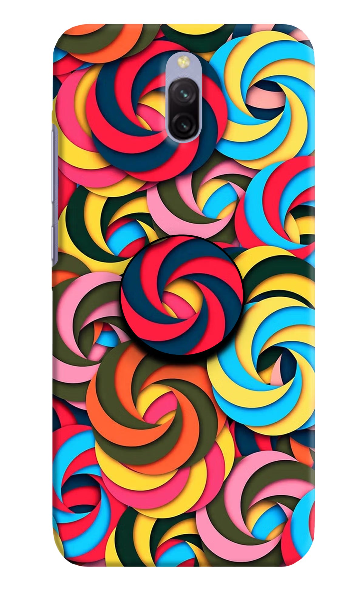 Spiral Pattern Redmi 8A Dual Pop Case by Casekaro
