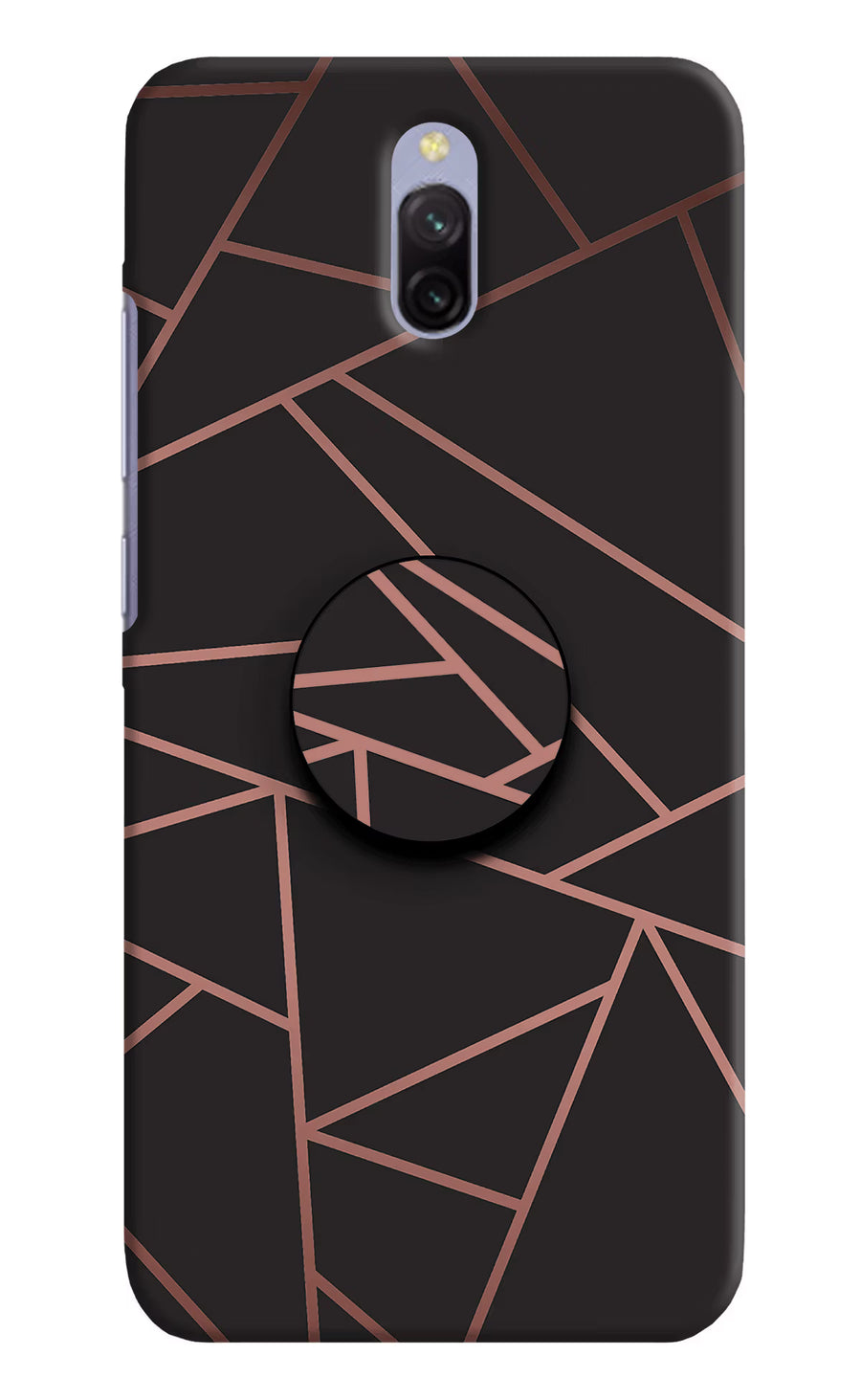 Geometric Pattern Redmi 8A Dual Pop Case, Hard case