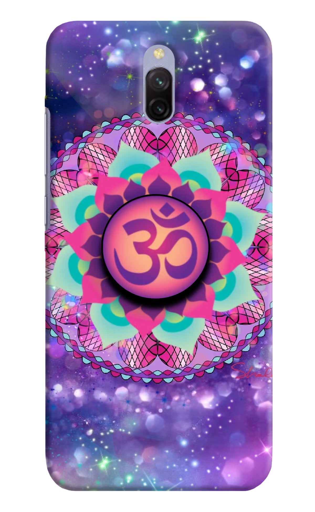 Om Purple Redmi 8A Dual Pop Case by Casekaro