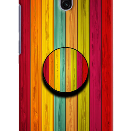 Multicolor Wooden Redmi 8A Dual Pop Case by Casekaro