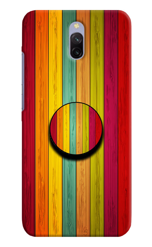 Multicolor Wooden Redmi 8A Dual Pop Case by Casekaro