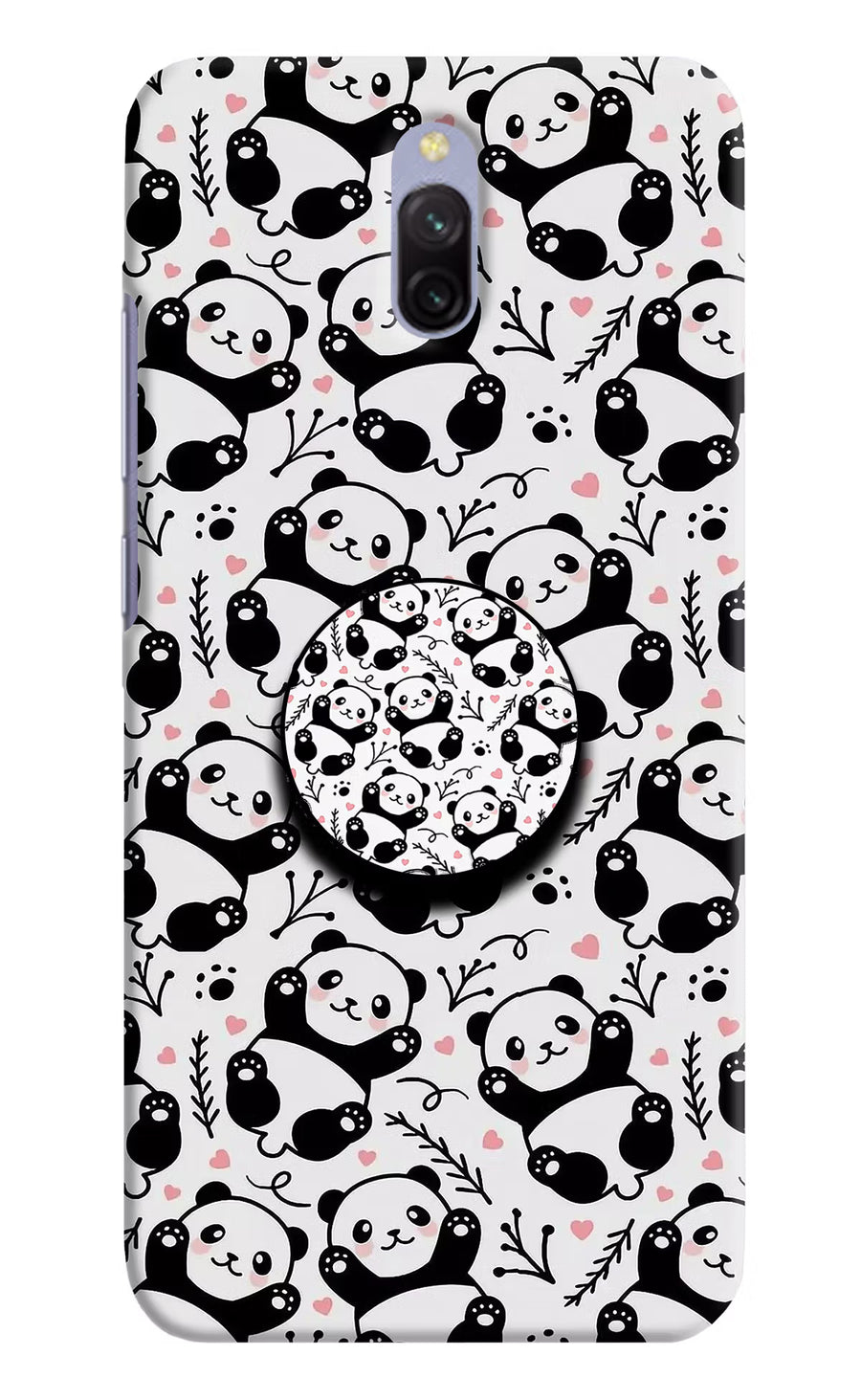 Cute Panda Redmi 8A Dual Pop Case, Hard case