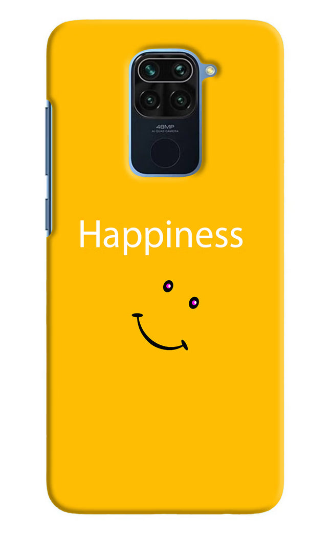 Happiness With Smiley Redmi Note 9 Hard Case Back Cover by Casekaro