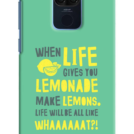 Quote Redmi Note 9 Hard Case Back Cover by Casekaro