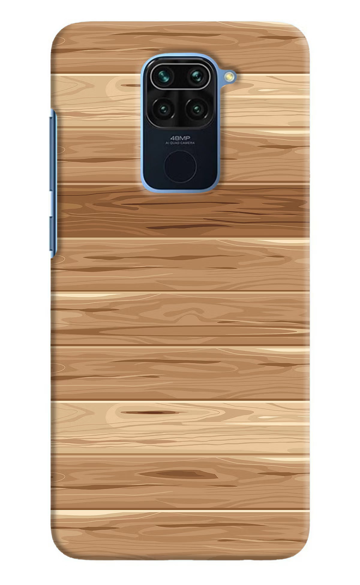 Wooden Vector Redmi Note 9 Hard Case Back Cover by Casekaro