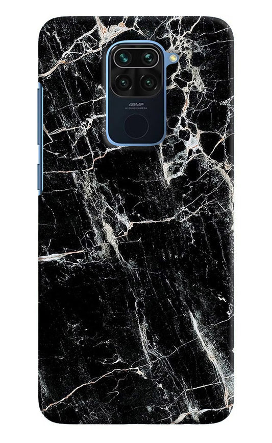 Black Marble Texture Redmi Note 9 Hard Case Back Cover by Casekaro