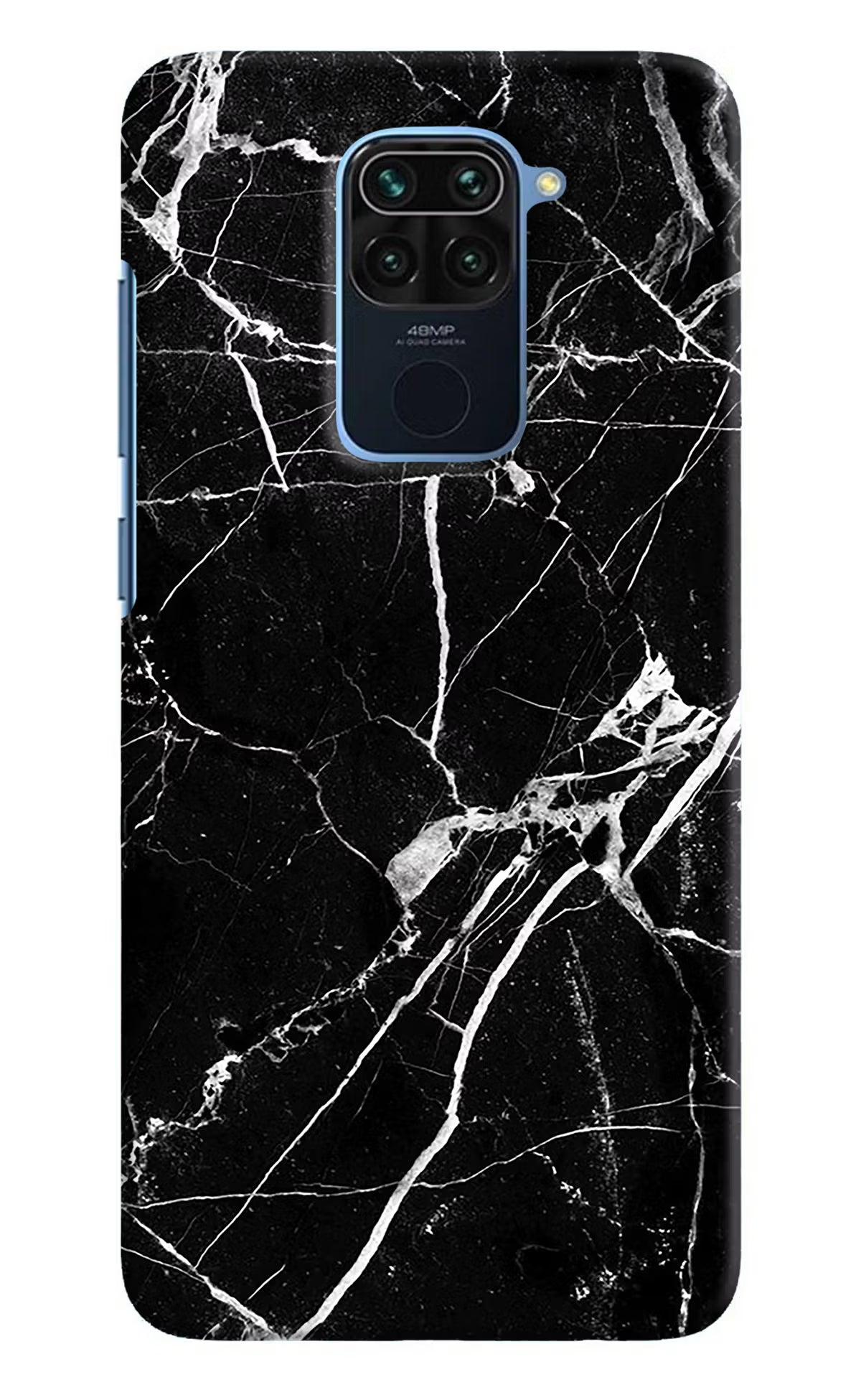Black Marble Pattern Redmi Note 9 Hard Case Back Cover by Casekaro