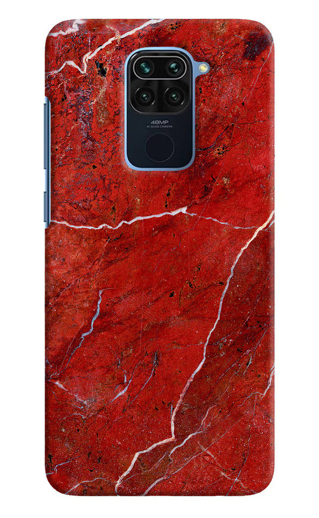 Red Marble Design Redmi Note 9 Hard Case Back Cover by Casekaro