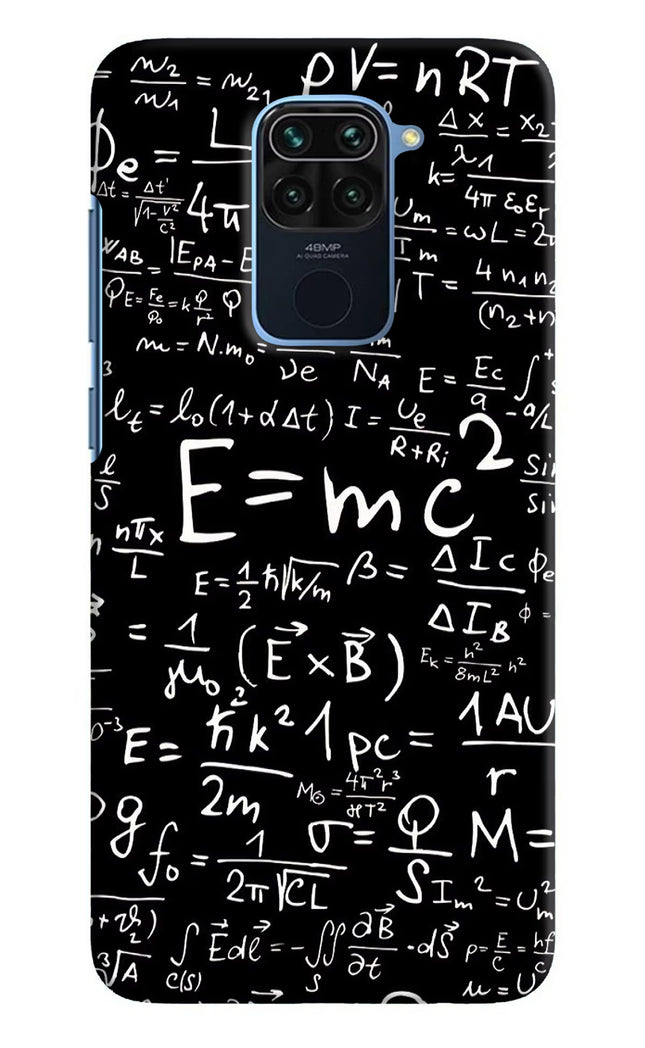 Physics Formula Redmi Note 9 Hard Case Back Cover by Casekaro