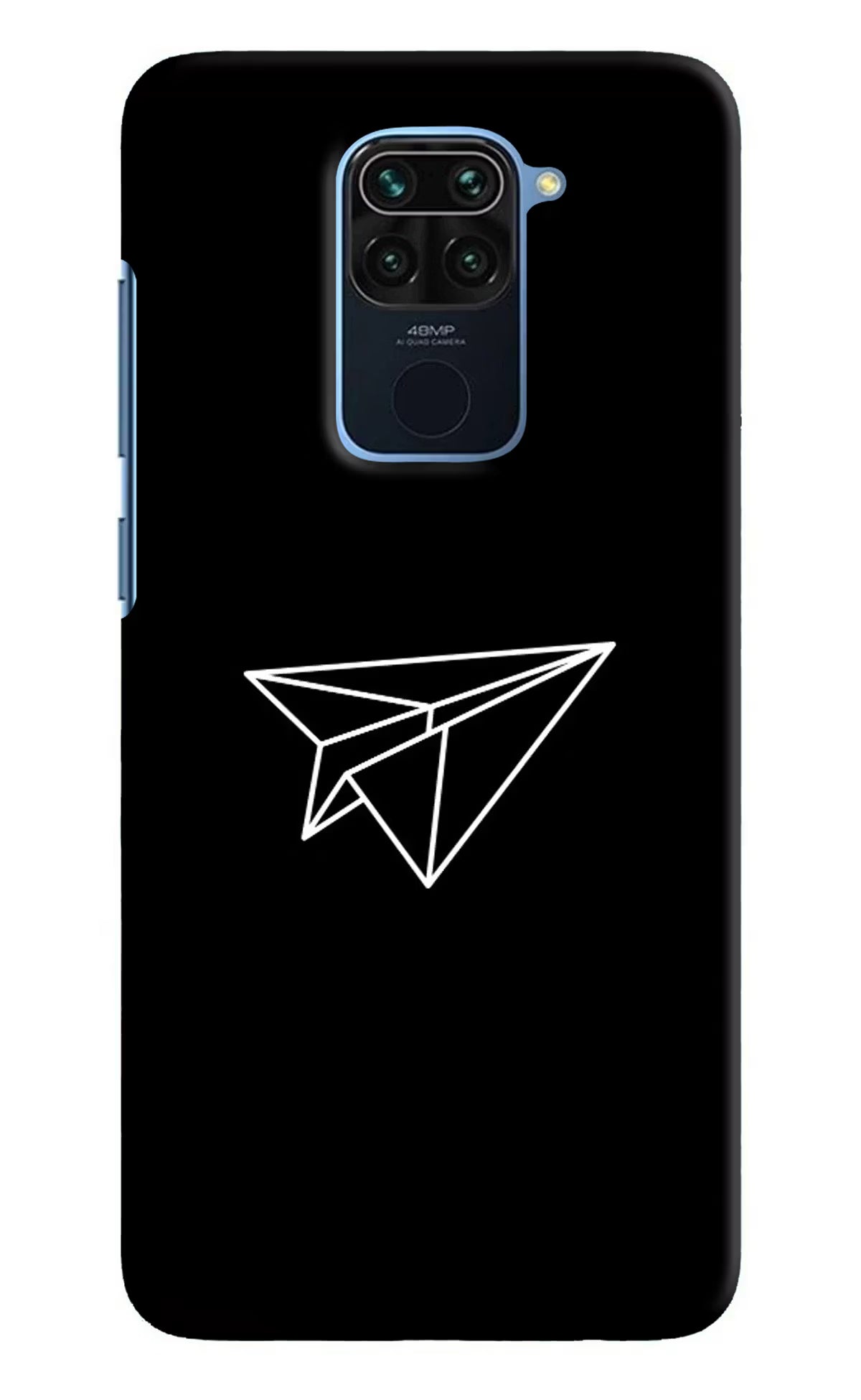 Paper Plane White Redmi Note 9 Hard Case Back Cover by Casekaro