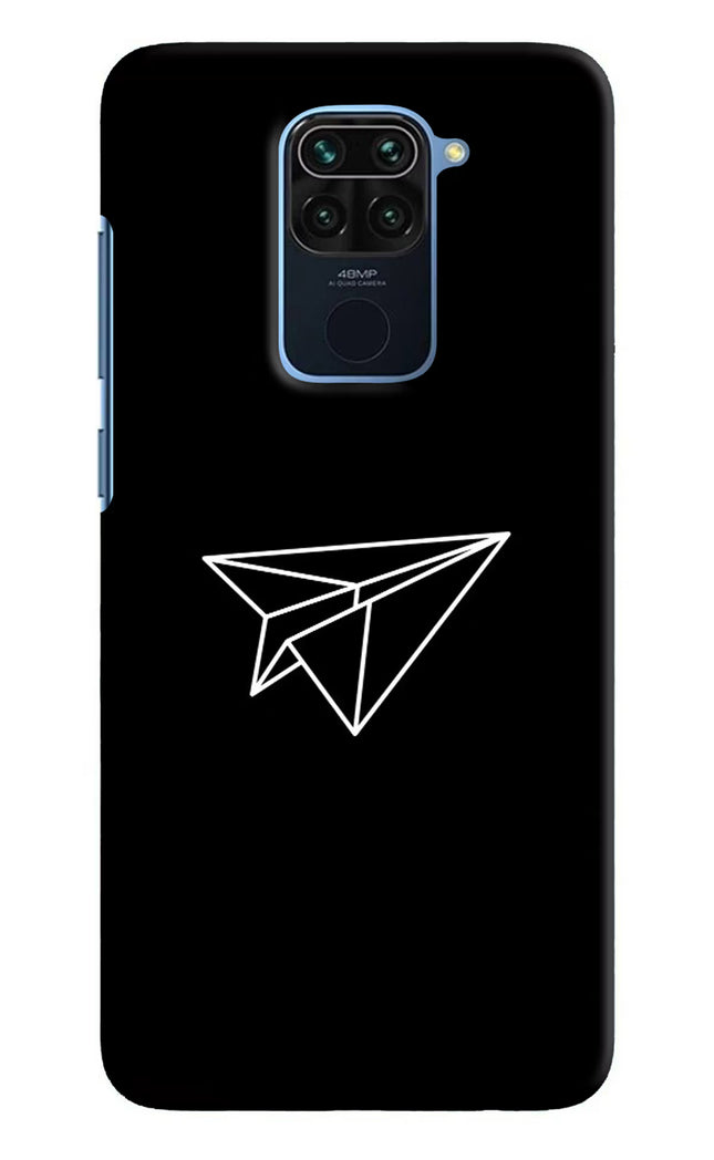 Paper Plane White Redmi Note 9 Hard Case Back Cover by Casekaro