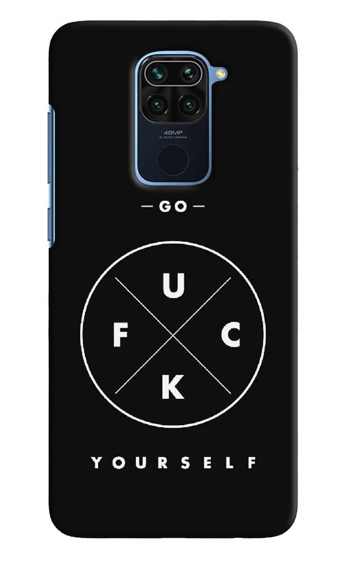 Go Fuck Yourself Redmi Note 9 Hard Case Back Cover by Casekaro