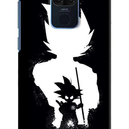 Goku Shadow Redmi Note 9 Hard Case Back Cover by Casekaro