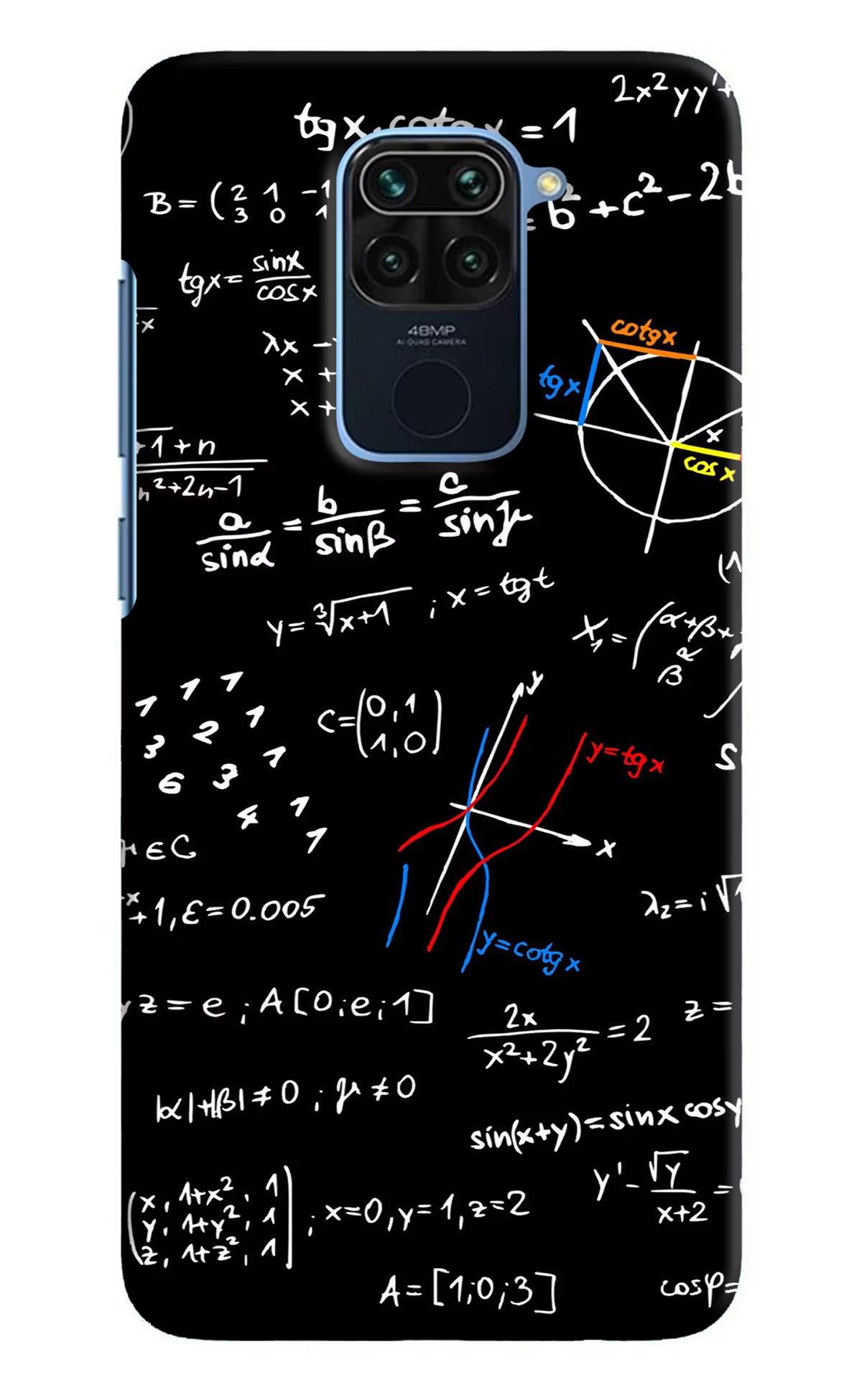 Mathematics Formula Redmi Note 9 Hard Case Back Cover by Casekaro