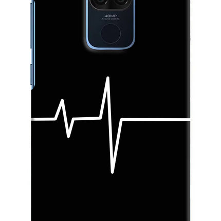 Heart Beats Redmi Note 9 Hard Case Back Cover by Casekaro