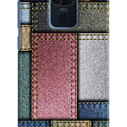 Multicolor Jeans Redmi Note 9 Hard Case Back Cover by Casekaro