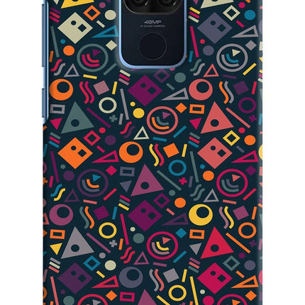 Geometric Abstract Redmi Note 9 Hard Case Back Cover by Casekaro