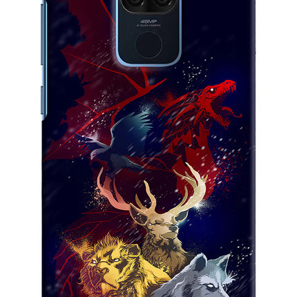 Game Of Thrones Redmi Note 9 Hard Case Back Cover by Casekaro